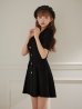 ブラック　モデル：かるあ　身長：156cm　着用サイズ：Sサイズ