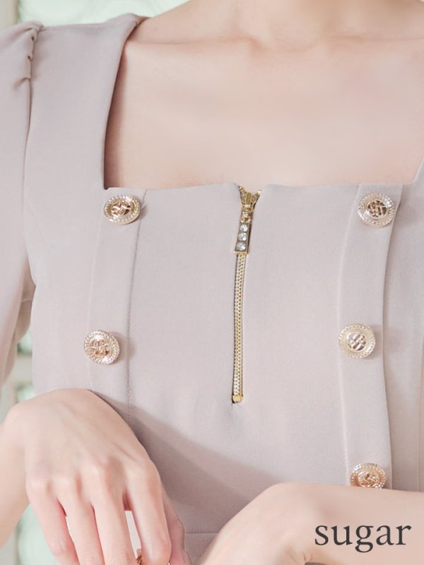 ベージュ モデル:あすか 身長:170cm 着用サイズ:Sサイズ