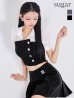 ブラック モデル：まおちゃる　身長：158cm　着用サイズ：Sサイズ