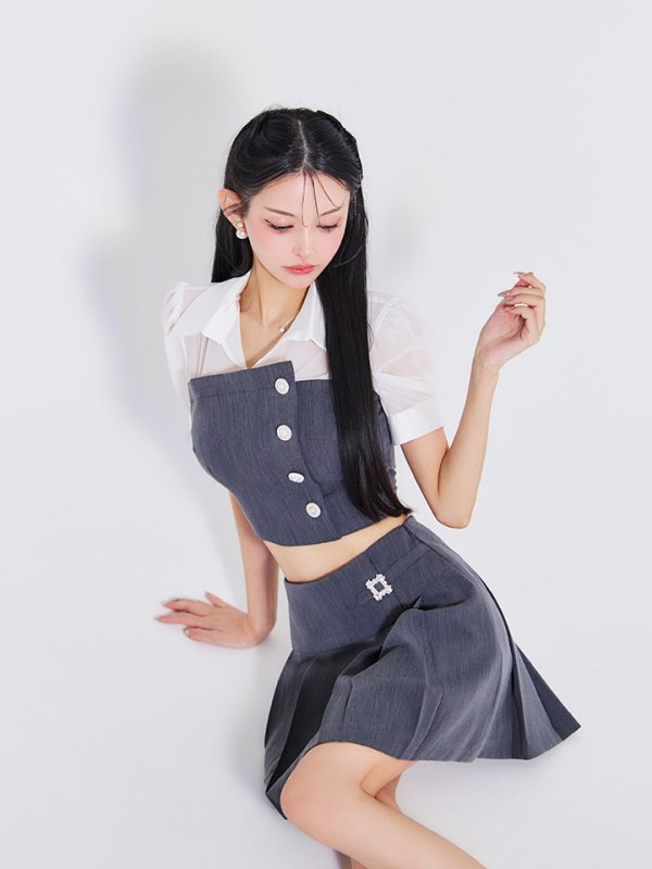 モデル：まおちゃる　身長：158cm　着用サイズ：Sサイズ