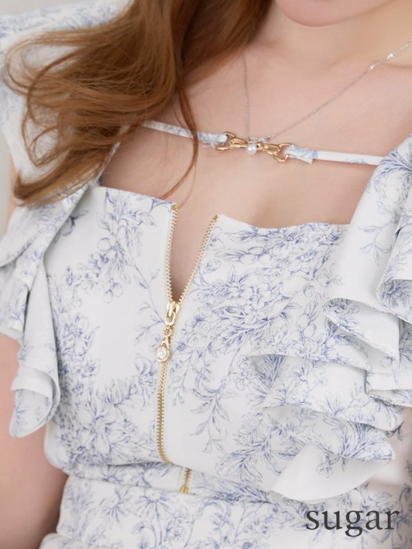 アイボリーxブルー　モデル：ゆめ　身長：160cm　着用サイズ：Sサイズ