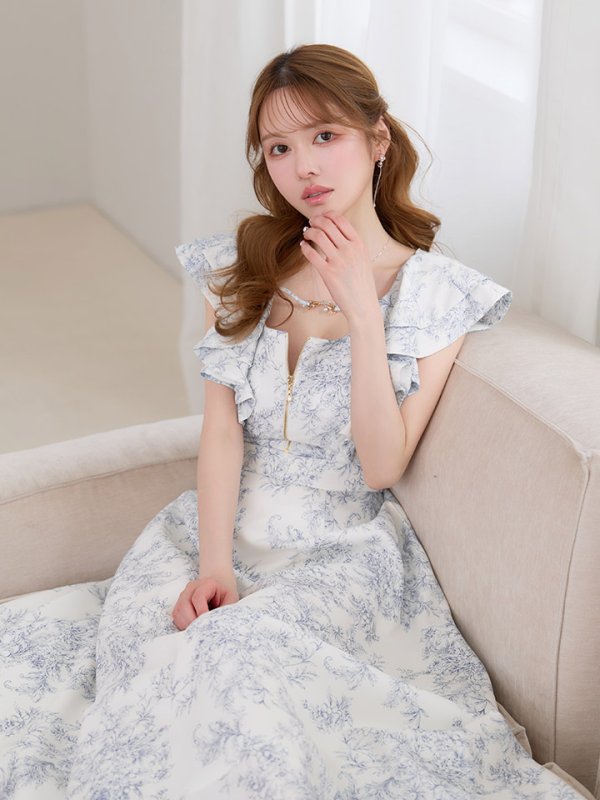 アイボリーxブルー　モデル：ゆめ　身長：160cm　着用サイズ：Sサイズ