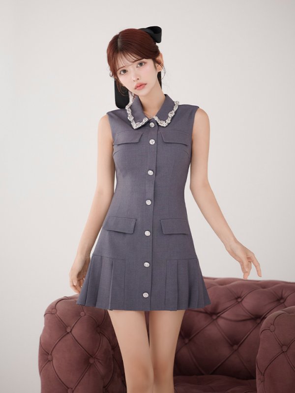 グレー　モデル：まりん　身長：164cm　着用サイズ：Sサイズ