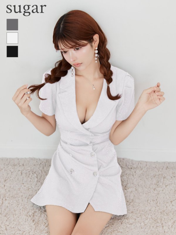 ホワイト　モデル：まりん　身長：164cm　着用サイズ：Sサイズ