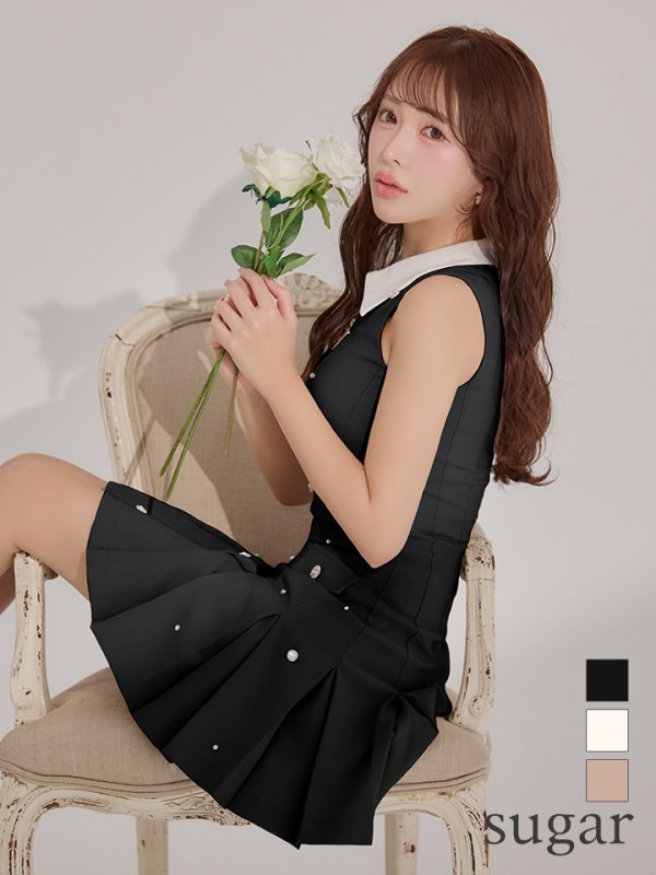 ブラック　モデル：りな　身長：160cm　着用サイズ：Sサイズ