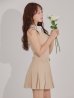 ベージュ　モデル：りな　身長：160cm　着用サイズ：Sサイズ