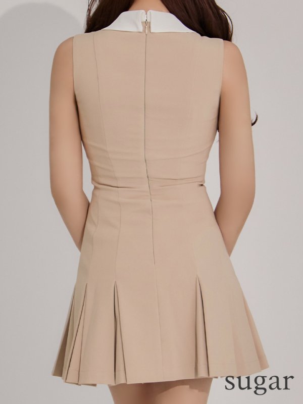 ベージュ　モデル：りな　身長：160cm　着用サイズ：Sサイズ