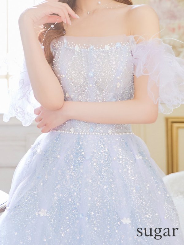 ブルー モデル:明日花キララ 身長:162cm 着用サイズ:S(XS~M)サイズ