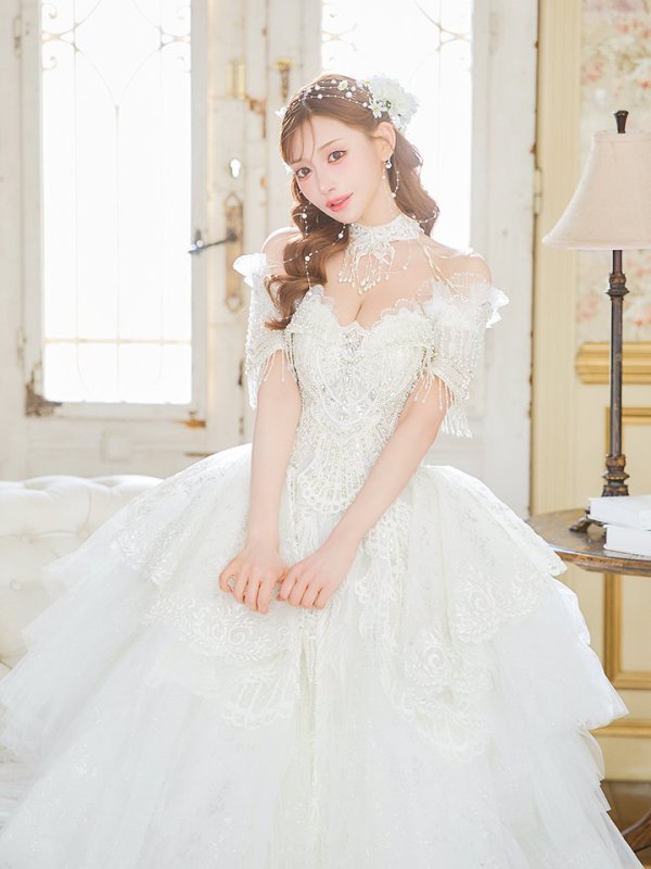 ホワイト モデル:明日花キララ 身長:162cm 着用サイズ:S(XS~M)サイズ