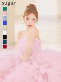 【couture an/クチュールアン】ベア/ ラメ/ チュール/ レース/ フリル/ スピンドル/ フレア/ プリンセス/ ロングドレス/ キャバドレス long[OF05]