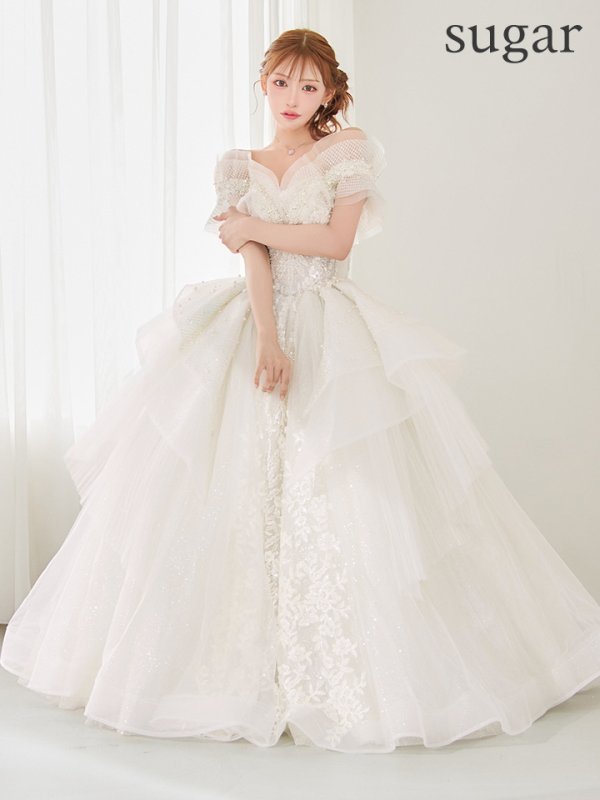 ホワイト モデル：明日花キララ　身長：162cm　着用サイズ：S(XS〜M)サイズ