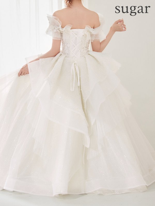 ホワイト モデル：明日花キララ　身長：162cm　着用サイズ：S(XS〜M)サイズ