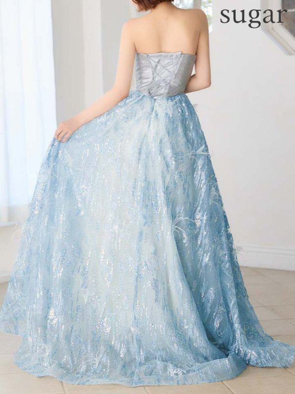 ブルー　モデル：れみれみ 身長：163cm　着用サイズ：Sサイズ(XS-M)