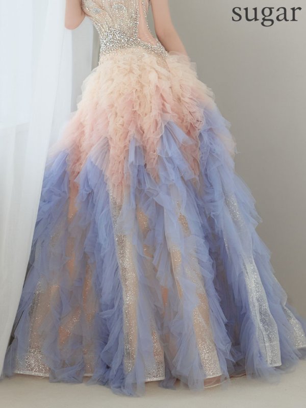 アイボリー×ブルー モデル：れみ　身長：163cm　着用サイズ：Sサイズ