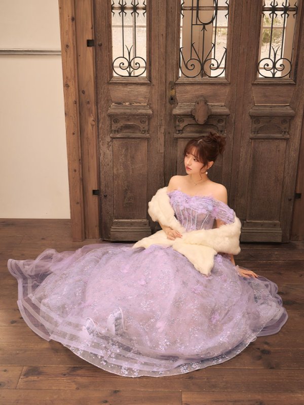 ピンク　モデル：羽澄まり　身長：158cm　着用サイズ：Sサイズ