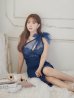 画像40: 【an ANDY Fashion Press 08 COLLECTION 01】フラワーレース/ ワンショル/ リボンデザイン/ フリル/ チュール/ マーメイド/ ロング/ キャバドレス long[OF05]