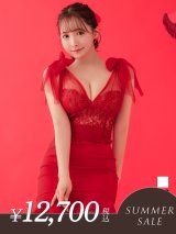 【サマーセール開催中！! 】【an /アン】マーメイド/ チュール/ ショルダーリボン/ レース切り替え/ フリル/ ランジェリーライク/ ミニドレス/ キャバドレス[FB03]