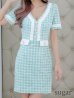 ブルー モデル：ぴょな　身長：160cm　着用サイズ：Sサイズ