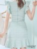 画像9: 【an /アン】ツイード/ フリルスリーブ/ 袖あり/ セットアップ/ マーメイド/ 裾フリル/ ミニドレス/ キャバドレス[OF05]
