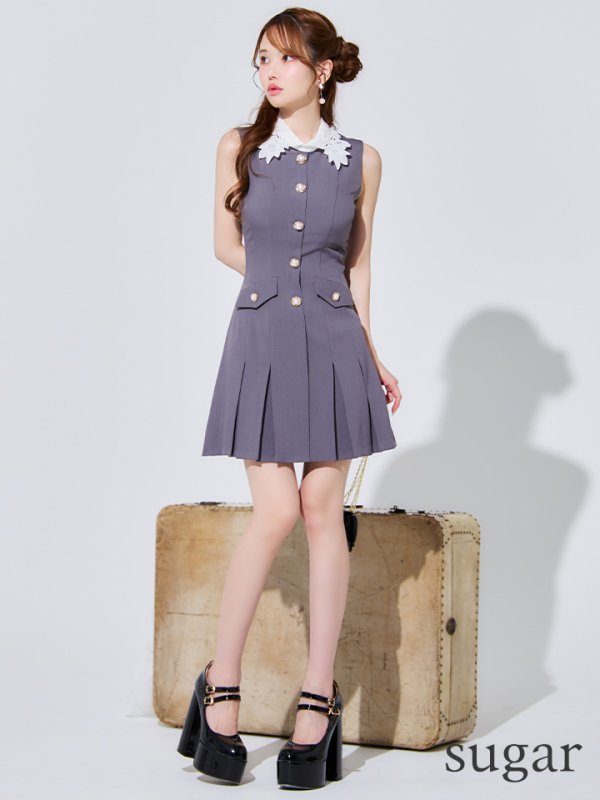 グレー　モデル：ゆめ　身長：160cm　着用サイズ：Sサイズ