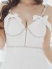 画像10: XSサイズあり【an /アン】 ショルダービジュー/ リボン/ フロントジップ/ ストレッチ/ タイト/ ミニドレス/ キャバドレス[OF05]