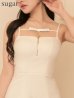 画像10: XSサイズあり【an/アン】リボン/ フロントジップ/ ワンカラー/ キャミソール/ Aライン/ フレア/ ワンピース/ ミニドレス/ キャバドレス[OF05]