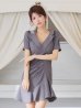 グレー モデル：まりん　身長：164cm　着用サイズ：Sサイズ