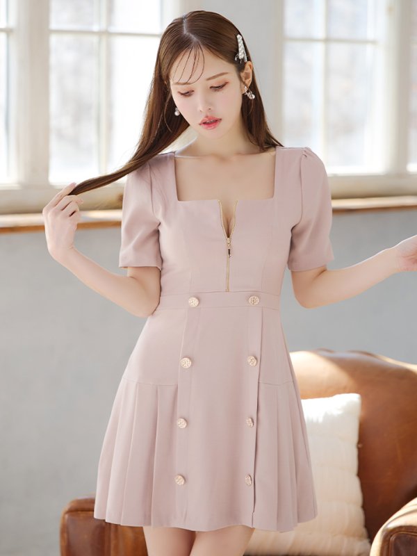 ベージュ モデル:ゆめ 身長:160cm 着用サイズ:Sサイズ