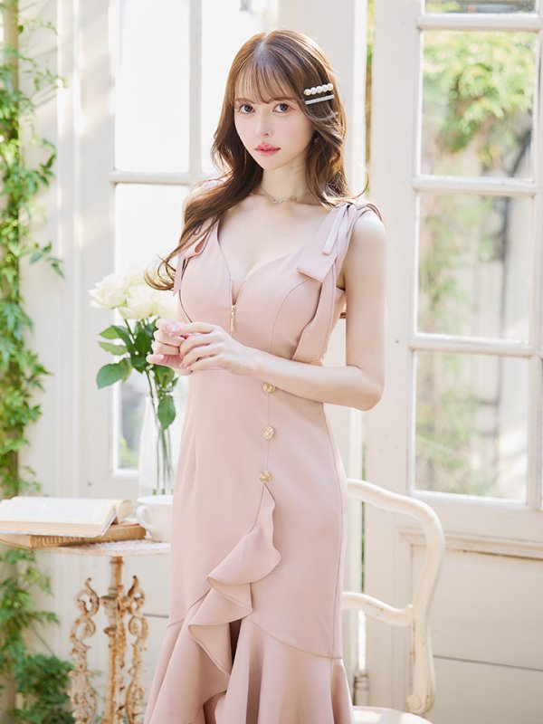 ピンク モデル:ゆめ 身長:160cm 着用サイズ:Sサイズ