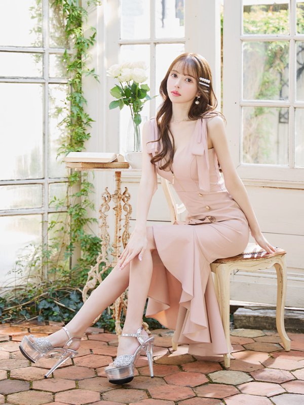 ピンク モデル:ゆめ 身長:160cm 着用サイズ:Sサイズ