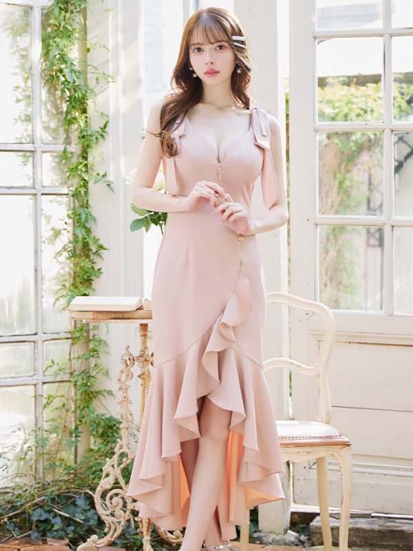 ピンク モデル:ゆめ 身長:160cm 着用サイズ:Sサイズ