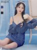 ネイビー モデル：カルア　身長：156cm　着用サイズ：Sサイズ