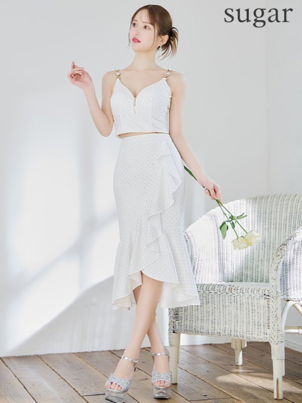 ホワイト モデル:ゆめ 身長:160cm 着用サイズ:Sサイズ