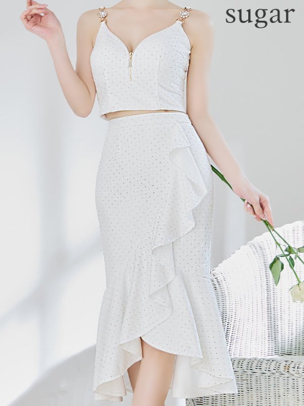 ホワイト モデル:ゆめ 身長:160cm 着用サイズ:Sサイズ