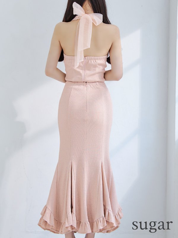 ベージュ モデル:るな 身長:159cm 着用サイズ:Sサイズ