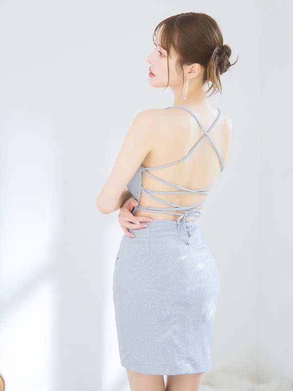 ブルー モデル:ゆめ 身長:160cm 着用サイズ:Sサイズ