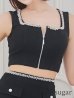 ブラック　モデル：明日花キララ　身長162cm　着用サイズ：Sサイズ