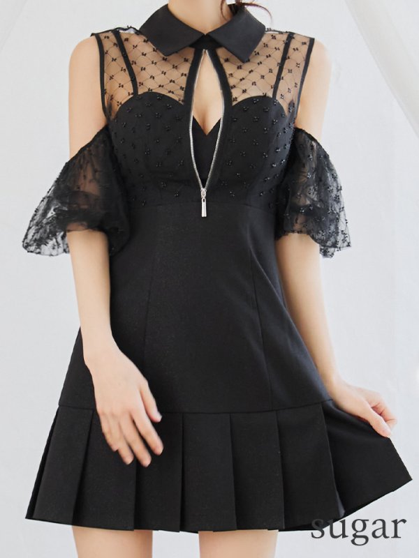 ブラック　モデル：まりん　身長：164cm　着用サイズ：Sサイズ