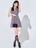 グレー　モデル：明日花キララ　身長162cm　着用サイズ：Sサイズ