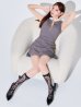 グレー　モデル：明日花キララ　身長162cm　着用サイズ：Sサイズ