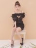 ブラック モデル：ももか　身長：156cm　着用サイズ：Sサイズ