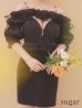 ブラック モデル：ももか　身長：156cm　着用サイズ：Sサイズ