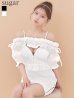 ホワイト モデル：ももか　身長：156cm　着用サイズ：Sサイズ