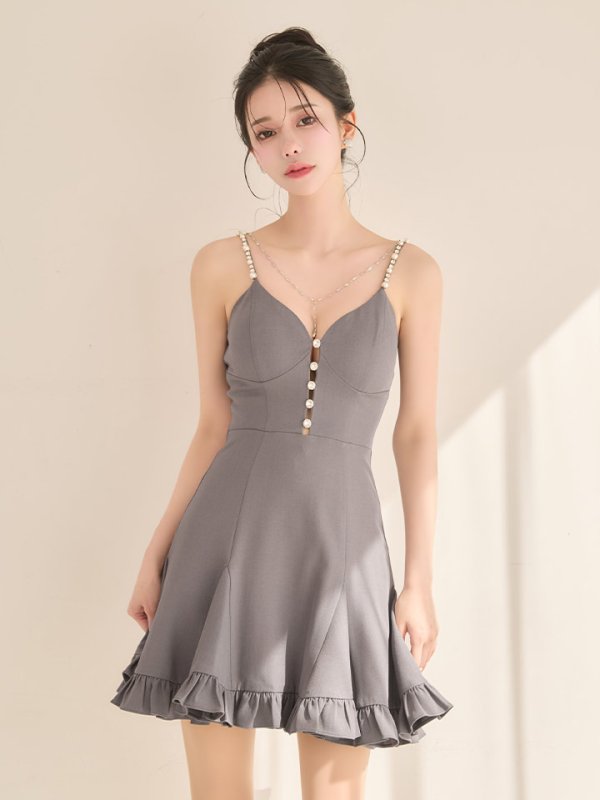 グレー モデル：ゆりお　身長：165cm　着用サイズ：Sサイズ