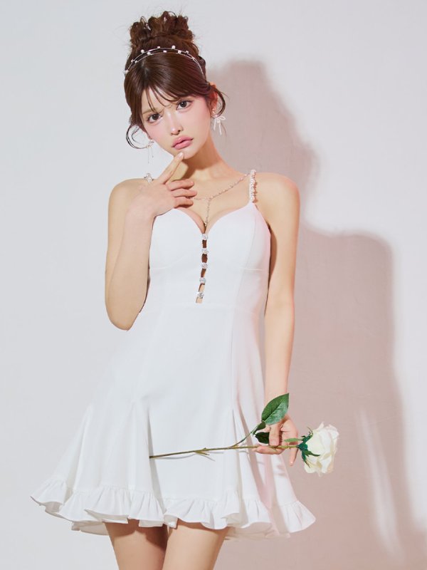 ホワイト モデル:まりん 身長:164cm 着用サイズ:Sサイズ