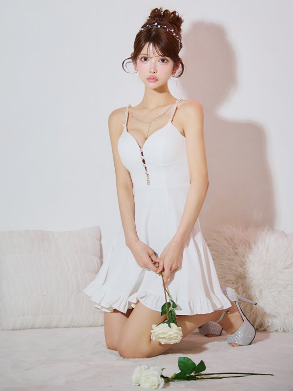 ホワイト モデル:まりん 身長:164cm 着用サイズ:Sサイズ