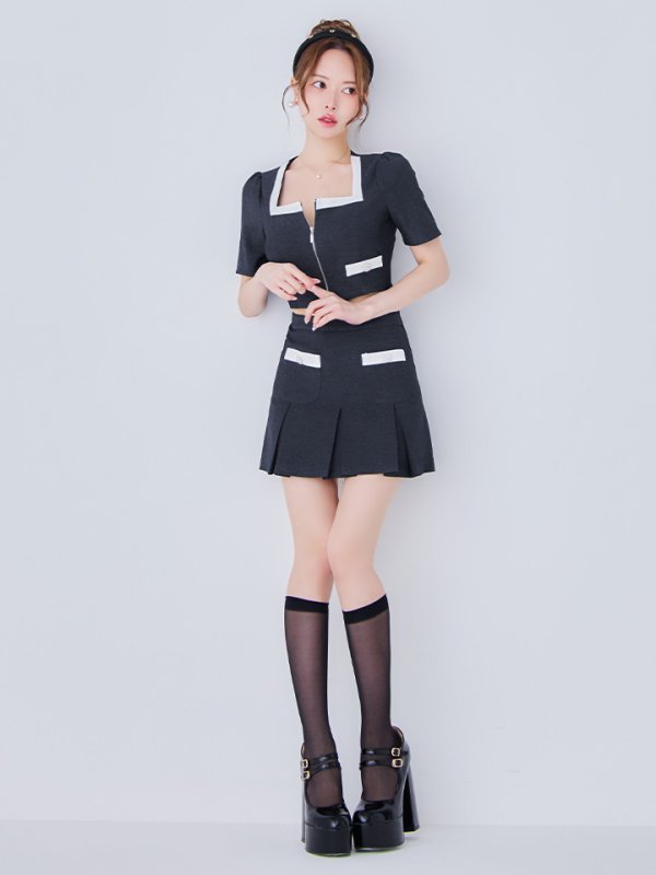 インディゴ モデル：ゆめ　身長：160cm　着用サイズ：Sサイズ