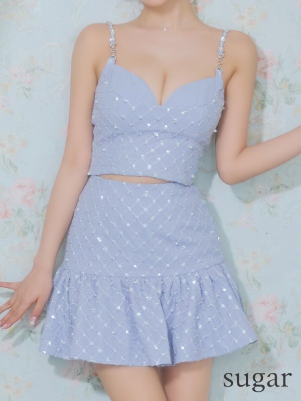 ブルー モデル：三上悠亜　身長：159cm　着用サイズ：Sサイズ