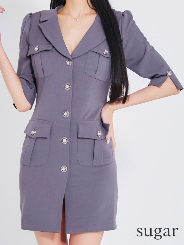 グレー モデル：まおちゃる　身長：158cm　着用サイズ：Sサイズ