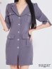 グレー モデル：まおちゃる　身長：158cm　着用サイズ：Sサイズ